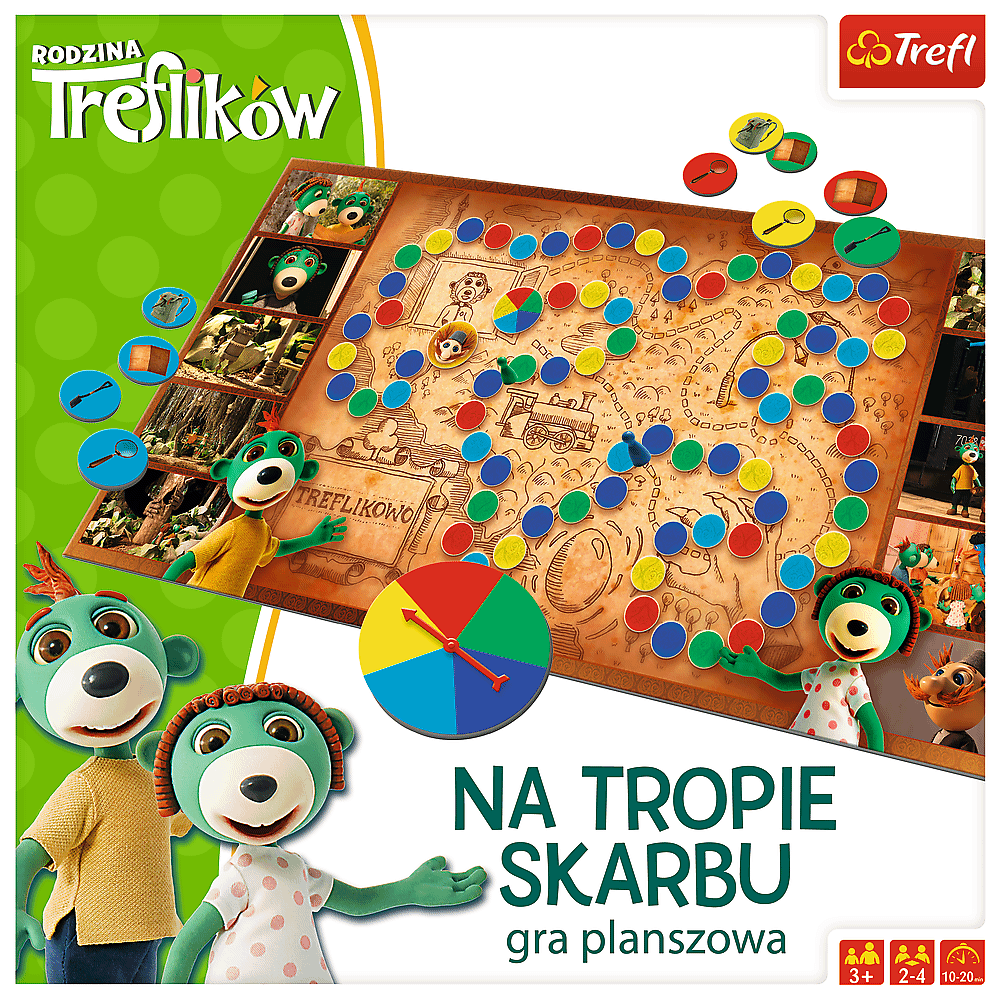 Rodzina Treflikow Na Tropie Skarbu Gra Planszowa Dla Dzieci Od Trefl