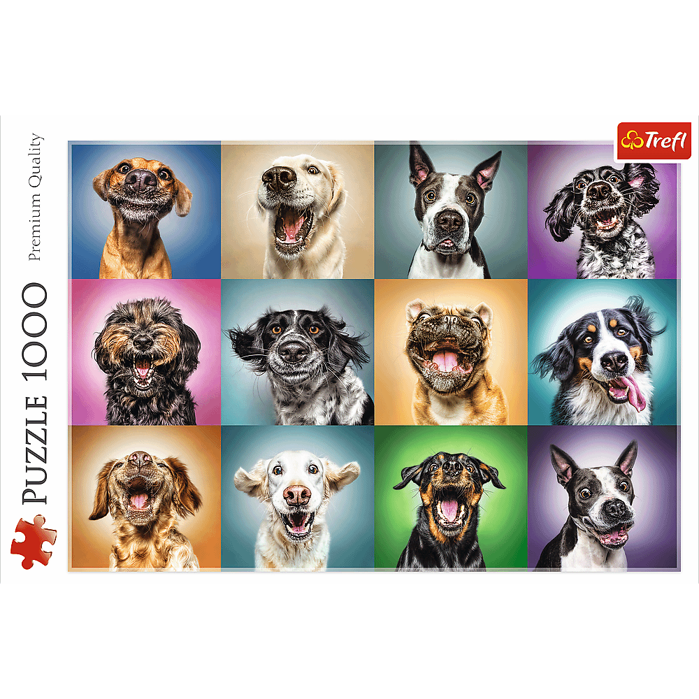 Funny dog portraits - Trefl puzzles Funny dog portraits - Trefl puzzles