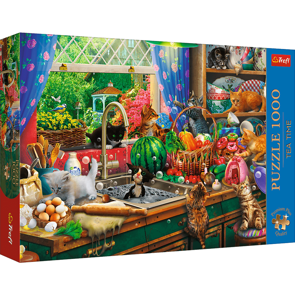 Trefl - Puzzle 2in1: Hello Kitty e i suoi Amici - 2 x 200 Pezzi - Confezione da Due Puzzle per Adolescenti