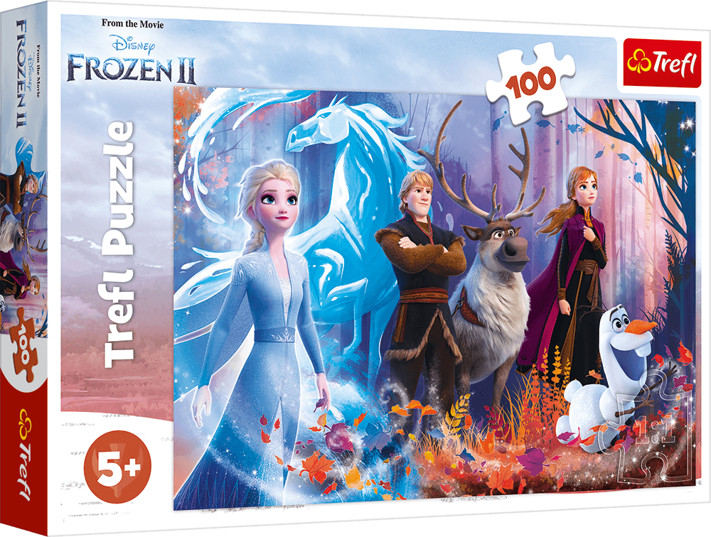 Magia Krainy Lodu Puzzle 100 Elementow Frozen 2 Od Trefl