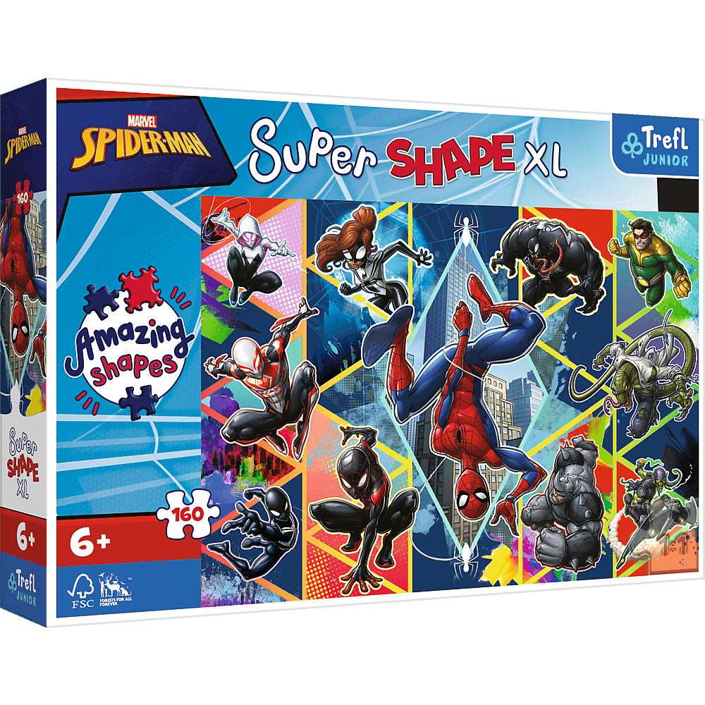 Puzzle dla dzieci Super Shape XL - Dołącz do Spidermana - przód opakowania
