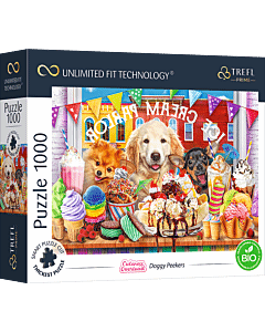 Puzzle Prime 1000 el. Doggy Peekers - opakowanie 