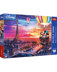 Puzzle Premium Plus Quality 1000 el. Mickey i Minnie w Paryżu