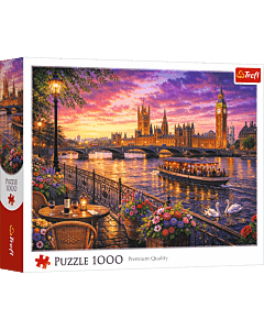 Puzzle 1000 el. Wiecz&oacute;r nad Tamizą, Londyn - opakowanie