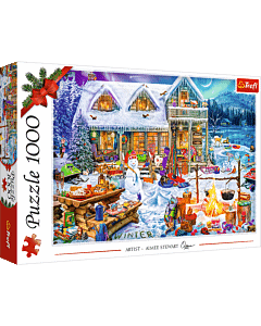Puzzle 1000 el. Zimowy czas - opakowanie