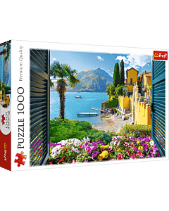 Puzzle 1000 el. Widok na jezioro Como - opakowanie
