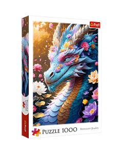 Puzzle 1000 el. Kolorowy smok - opakowanie