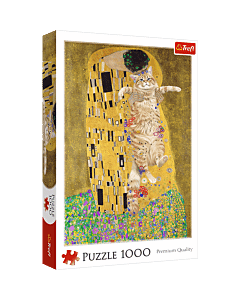 Puzzle 1000 el. Purrfecyjny Pocałunek - opakowanie
