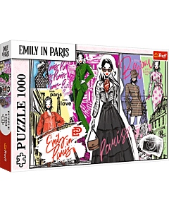 Puzzle 1000 el. Emily w Paryżu, Modowe Inspiracje - opakowanie