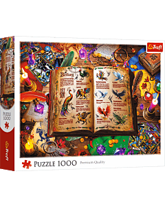 Puzzle 1000 el. Atlas fantastycznych ptak&oacute;w - opakowanie 
