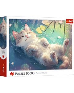 Puzzle 1000 el. Purrfekcyjny relaks - opakowanie 