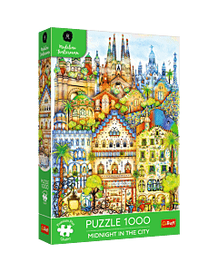 Puzzle Premium Plus Quality 1000 el. O północy w Barcelonie