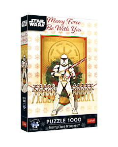 Puzzle Premium Plus Quality Star Wars 1000 el. Świąteczny Patrol Szturmowców