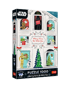 Puzzle Premium Plus Quality Star Wars 1000 el. Niech Moc Świąt Będzie z Tobą