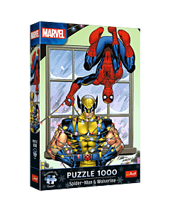 Puzzle Premium Plus Quality Marvel 1000 el. Spider-Man & Wolverine: Święta
