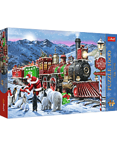 Puzzle Premium Plus Quality 1000 el. Świąteczny pociąg