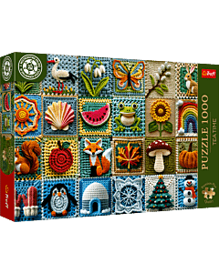 Puzzle 1000 el. Premium Plus Quality, Mistrzostwa Polski, Szydełkowanie - Cztery Pory Roku