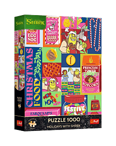 Puzzle Premium Plus Quality 1000 el. Święta ze Shrekiem - opakowanie