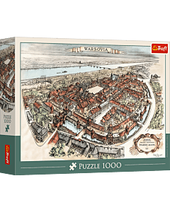 Puzzle 1000 el. Projekt Rekonstrukcji Starego Miasta, 1951 - opakowanie 