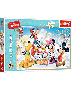 Puzzle 200 el. Mickey Mouse Świąteczny Czas - opakowanie