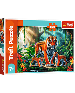 Puzzle 200 el. Tygrysie zwyczaje