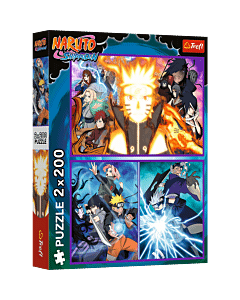 Puzzle Naruto Shippuden 2x200 el. Ninja z Wioski Ukrytego Liścia - opakowanie