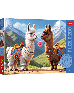 Puzzle 200 el. Kolorowe lamy