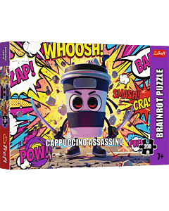 Puzzle 200 el. BrainRots, Cappuccino Assassino - opakowanie 