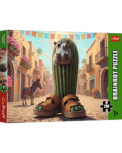Puzzle 200 el. BrainRots, Il Cacto Hipopotamo - opakowanie 