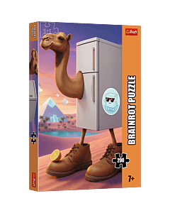 Puzzle 200 el. BrainRots, Lod&oacute;wkowy wielbłąd - opakowanie 