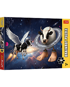 Puzzle 200 el. BrainRots, Kosmiczna Krowa - opakowanie 