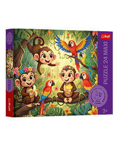 Puzzle 24 Maxi Małpki i przyjaciele - opakowanie