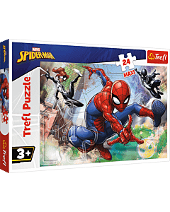 Puzzle Marvel 24 Maxi, Drużyna Spidermana - opakowanie 