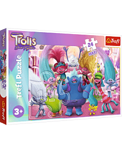 Puzzle 24 Maxi Trolls W świecie Trolli - opakowanie 