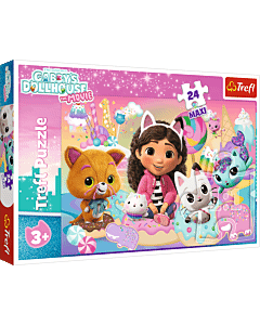 Puzzle 24 Maxi Koci Domek Gabi, Koci świat Gabby - opakowanie