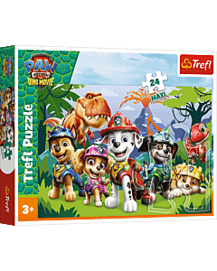 Puzzle 24 Maxi Psi Patrol, Prehistoryczna przyjaźń - opakowanie 