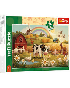 Puzzle 24 Maxi Krowa na farmie - opakowanie 