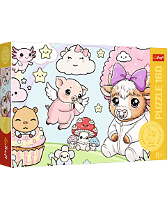 Puzzle 160 el. Zwierzaki maluchy - opakowanie 