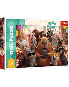 Puzzle 160 el. Słodkie selfie - opakowanie 