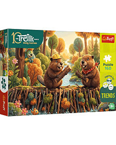 Puzzle Rodzina Treflik&oacute;w, Inspired By Trends 160 el. U bobra - opakowanie 