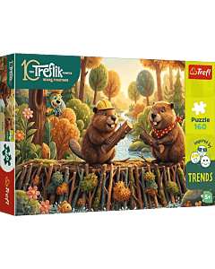 Puzzle Rodzina Treflik&oacute;w, Inspired By Trends 160 el. U bobra - opakowanie 