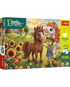 Puzzle Rodzina Treflik&oacute;w, Inspired By Trends 160 el. Konik - opakowanie 