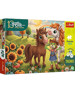 Puzzle Rodzina Treflik&oacute;w, Inspired By Trends 160 el. Konik - opakowanie 