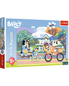 Puzzle 100 el. Szczęśliwy Bluey - opakowanie 