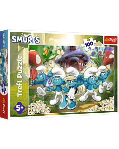 Puzzle Smerfy 100 el. Poznaj Smerfy