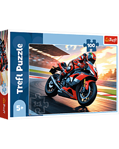 Puzzle 100 el. Szybki motocykl