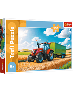 Puzzle 60 el. Traktor koparko-ładowarka - opakowanie