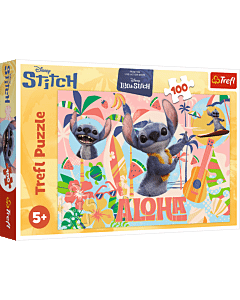 Puzzle Lilo & Stitch 100 el. Stitch i przyjaciele w akcji