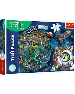 Puzzle Rodzina Treflików 100 el. Trefliki w Kosmosie - opakowanie