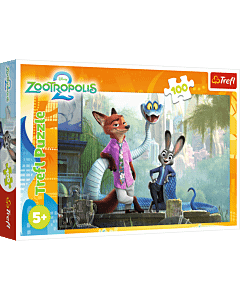 Puzzle Zootopia 100 el. Tajemnice Zootopii - opakowanie